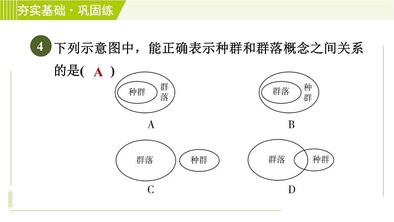 华师版七年级下册科学 第5章 5.1种群和群落 习题课件07