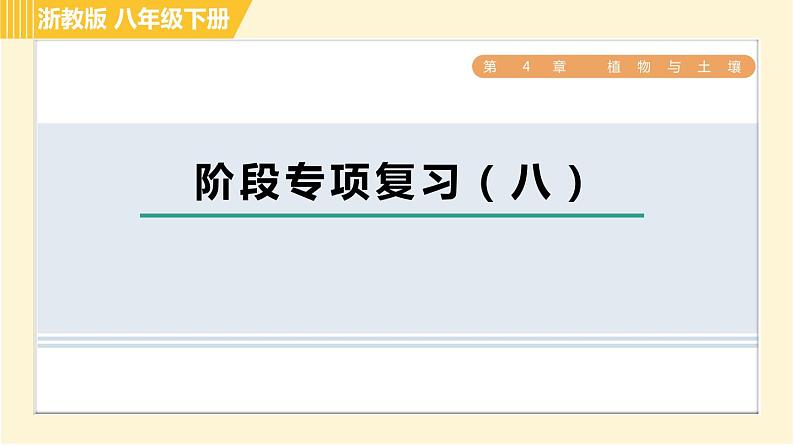 浙教版八年级下册科学 第4章 习题课件01