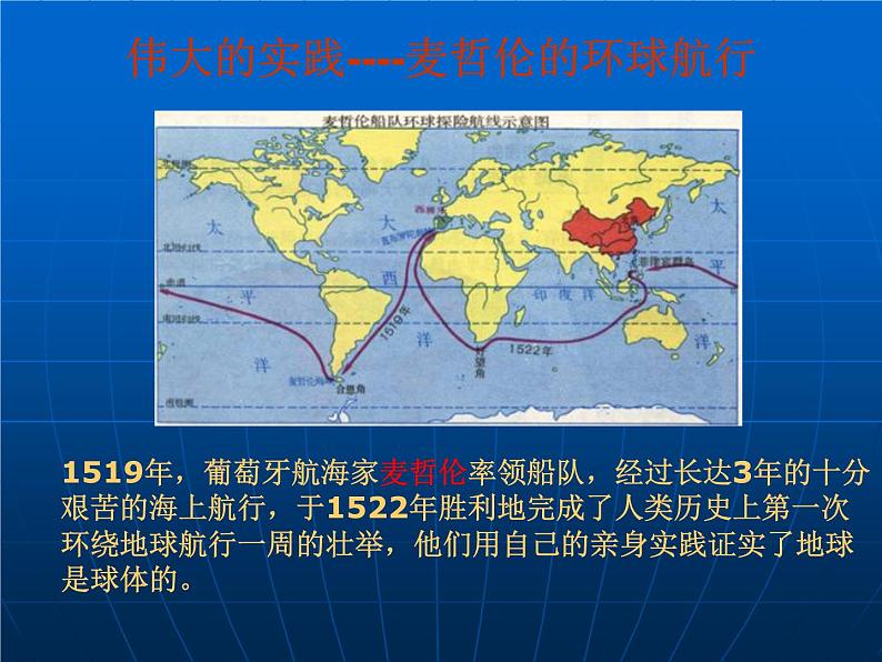 华师大版科学七年级上册 5.1地球的形状和大小_课件第7页