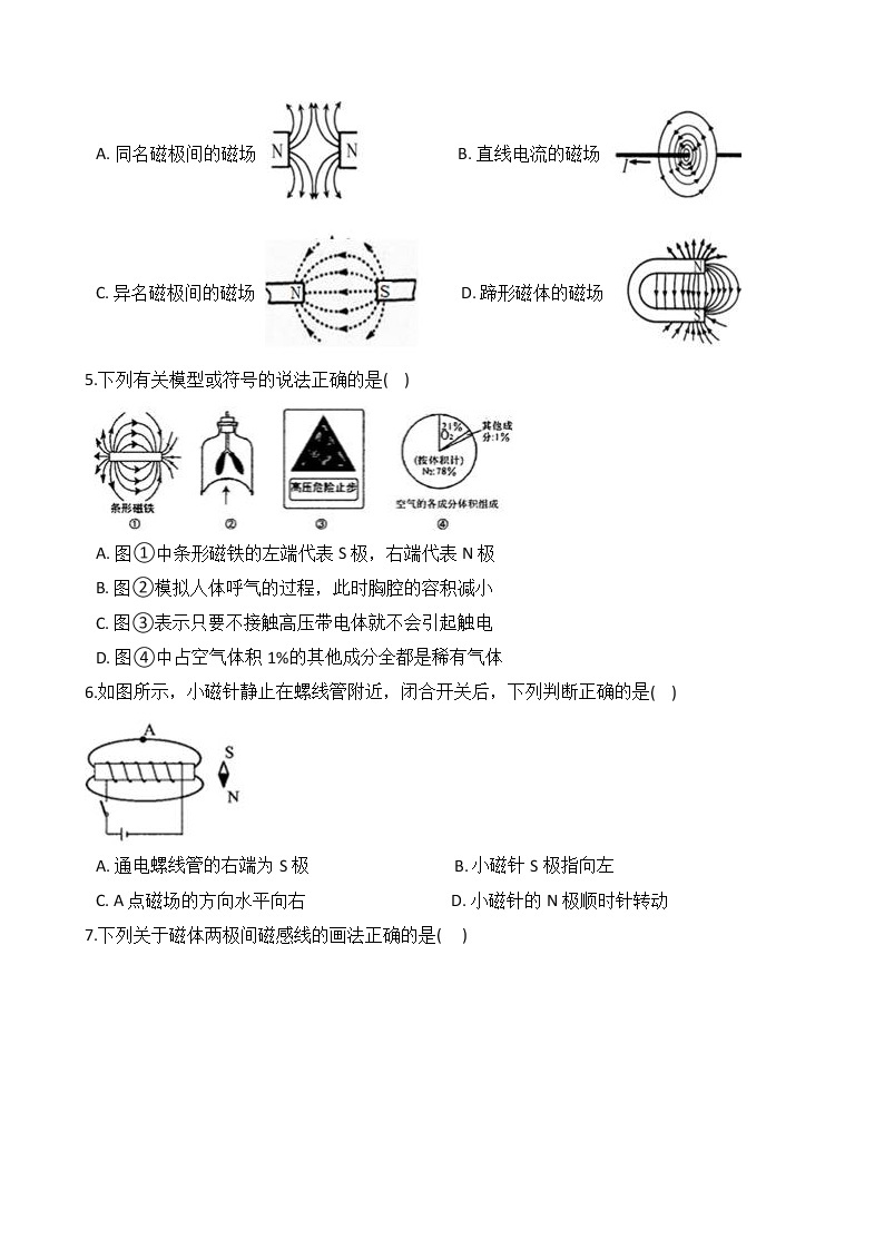 浙教版科学八年级下册 第1章 第1节 指南针为什么能指方向（第2课时）课件PPT+教案+练习02