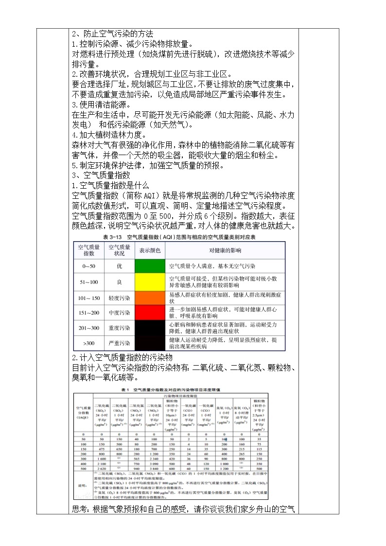 浙教版科学八年级下册 第3章 第8节 空气污染与保护课件PPT+教案+练习03