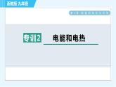 浙教版九年级上册科学 第3章 专项训练二：电能和电热 习题课件