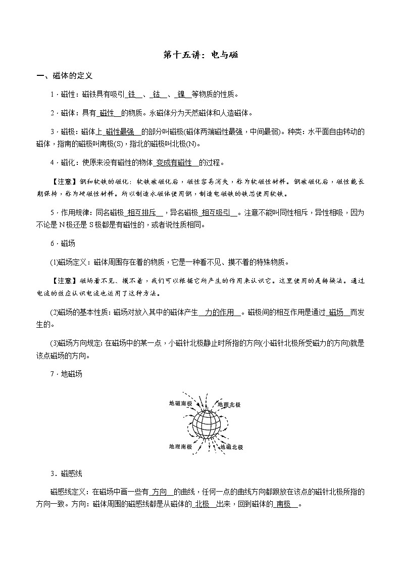 第十五讲：电和磁学案01