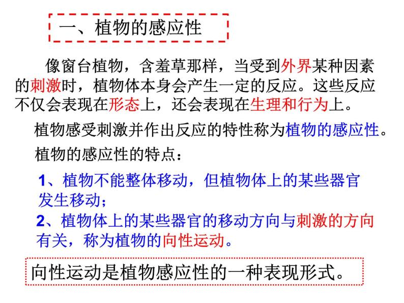 3.1 植物生命活动的调节—浙教版八年级科学上册课件04