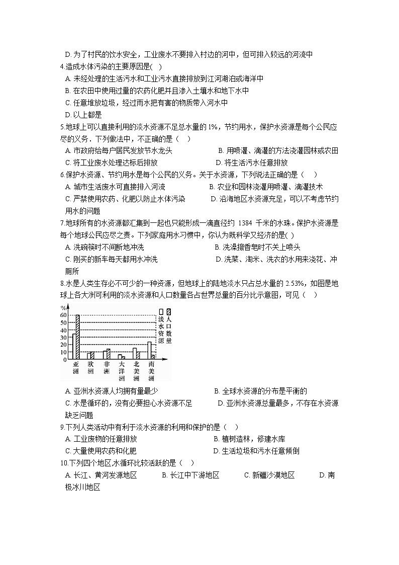 1.6 水资源的利用和保护 学案03