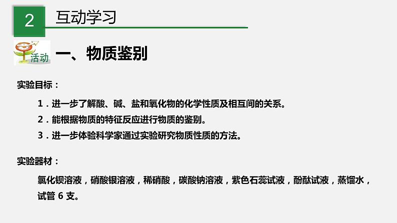 专题1  物质的转化（物质鉴别、共存）（课件）第3页