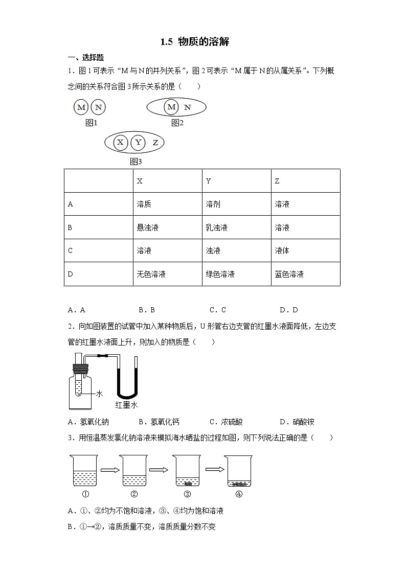 1.5 物质的溶解-八年级科学上册  同步教学课件+练习(浙教版)01