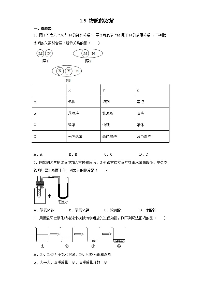 1.5 物质的溶解-八年级科学上册  同步教学课件+练习(浙教版)01