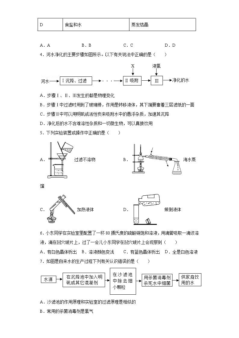 1.6 物质的分离-八年级科学上册  同步教学课件+练习(浙教版)02
