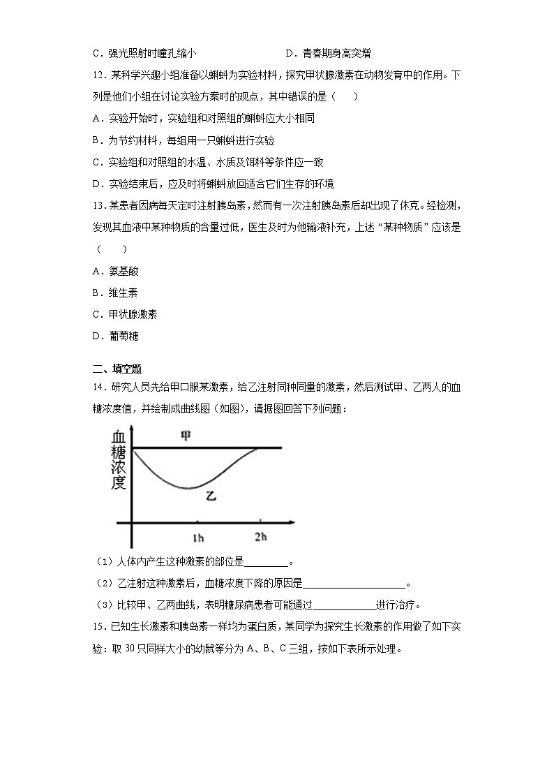 3.2 人体的激素调节-八年级科学上册  同步教学课件+练习(浙教版)03
