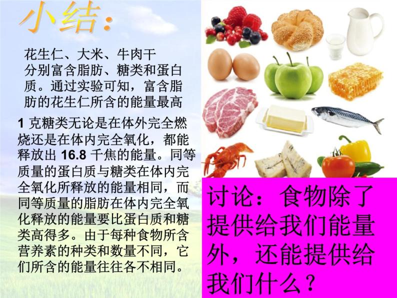 2020秋浙教版科学九上4.1《食物与营养》ppt课件（4）06