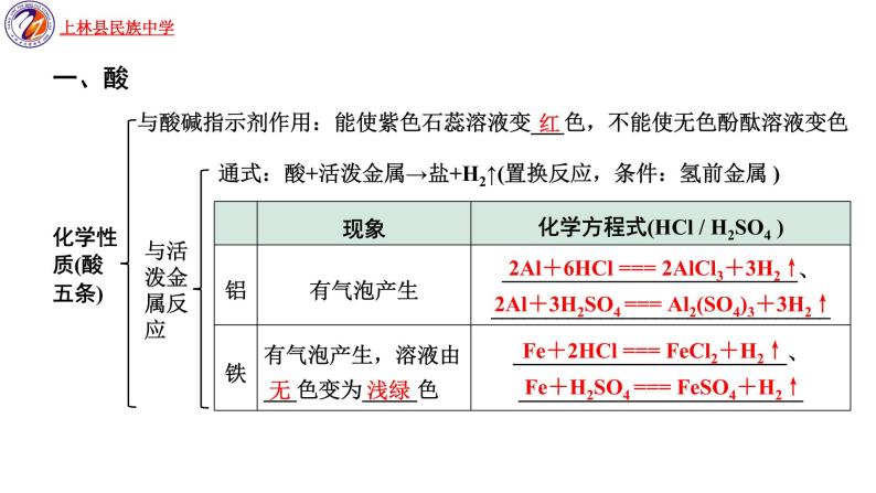 2022年广西南宁市上林县民族中学中考专题复习常见的酸、碱和盐课件PPT05