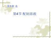 华师大版七年级下册科学 1.4配置溶液 课件