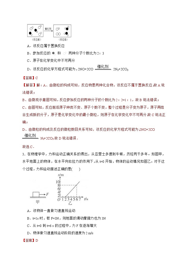 2022年浙江省中考科学模拟卷（温州专用）（二）02