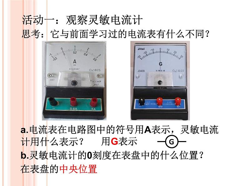 华师大版八年级下册科学 5.3电磁感应 课件07