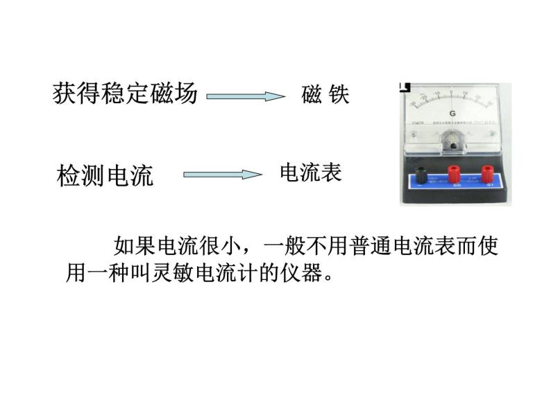 华师大版八年级下册科学 5.3电磁感应 课件06