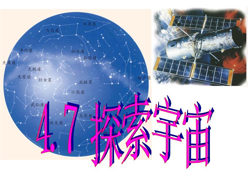 浙教版七年级下册科学 4.7探索宇宙 课件01