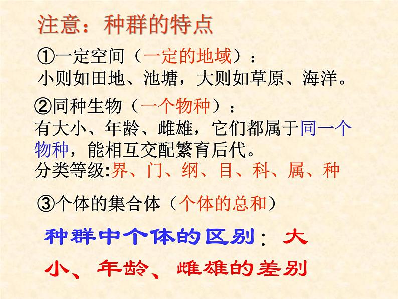 华师大版七年级下册科学 5.1种群和群落 课件第6页