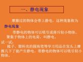 华师大版八年级下册科学 4.1自然界的电现象 课件