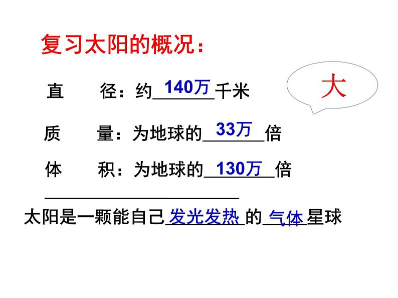 浙教版七下科学  4.1太阳和月球 课件02