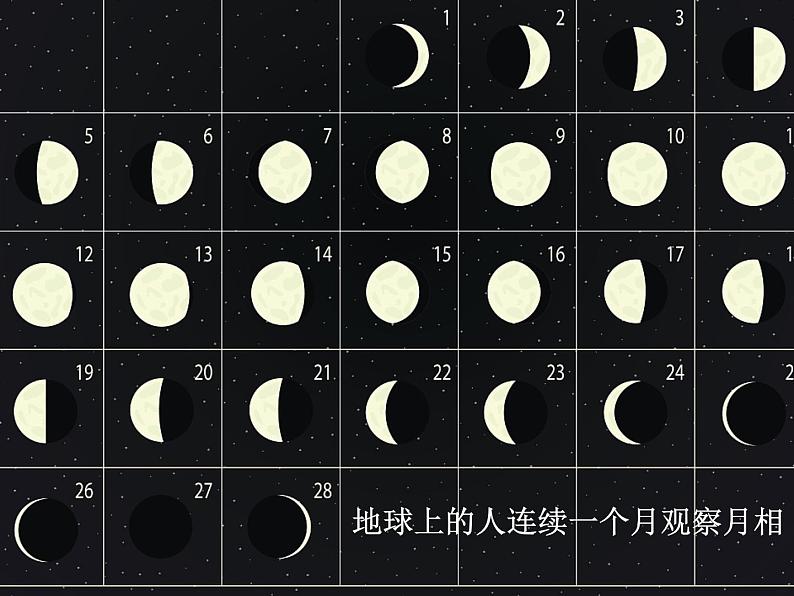 浙教版七年级下册科学 4.4月相 课件第4页