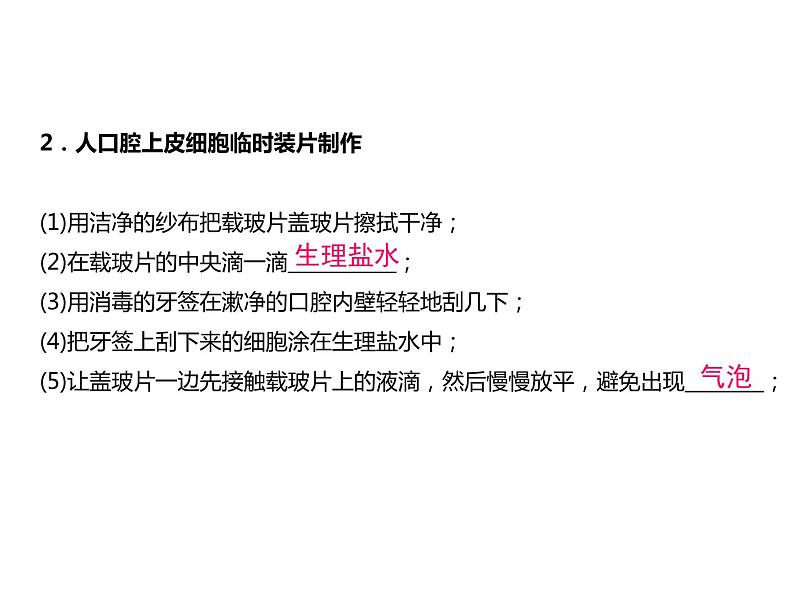 浙教版初中科学 第一课时《细胞》中考冲刺复习课件06