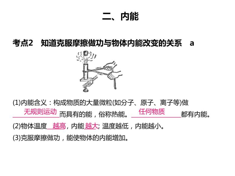 浙教版初中科学 第24课时《内能、核能、能量守恒与转化》中考冲刺复习课件04