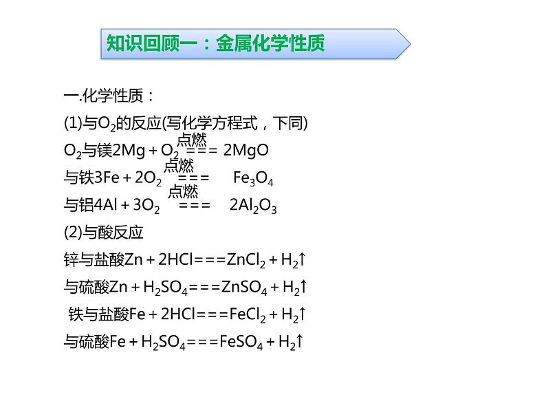 浙教版初中科学 《金属和物质转化》中考冲刺二轮复习课件04