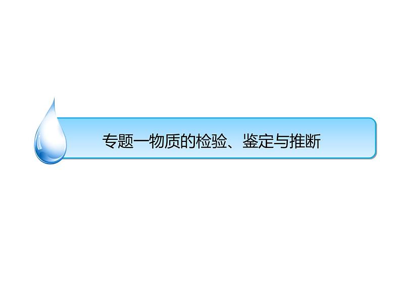 浙教版初中科学 《物质鉴定、检验、除杂》中考冲刺二轮复习课件01