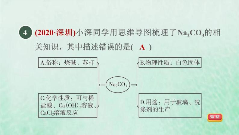 浙教版九年级科学上册第1章物质及其变化第6节几种重要的盐第1课时什么是盐几种盐的性质习题课件06