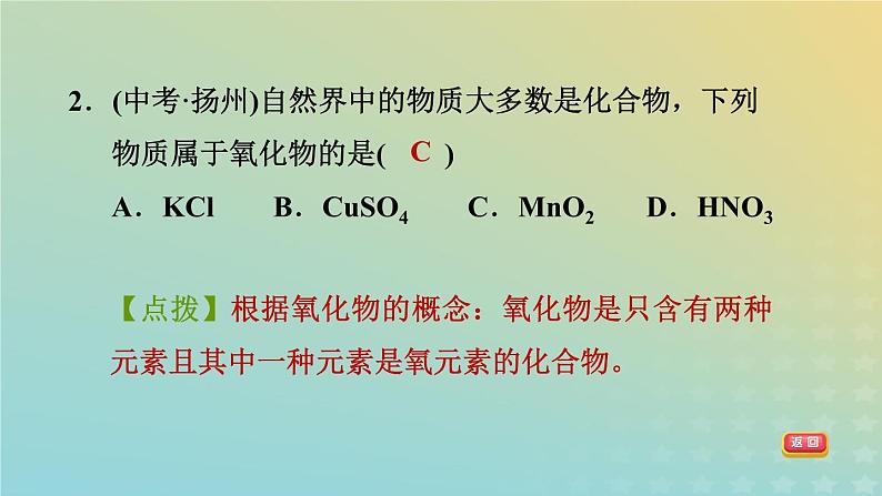 华东师大版九年级科学上册第1章化学反应2化合反应和分解反应习题课件04