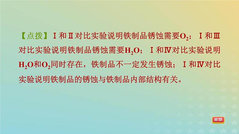 华东师大版九年级科学上册第3章金属与盐2金属的活动性顺序第2课时金属的腐蚀与防护习题课件05