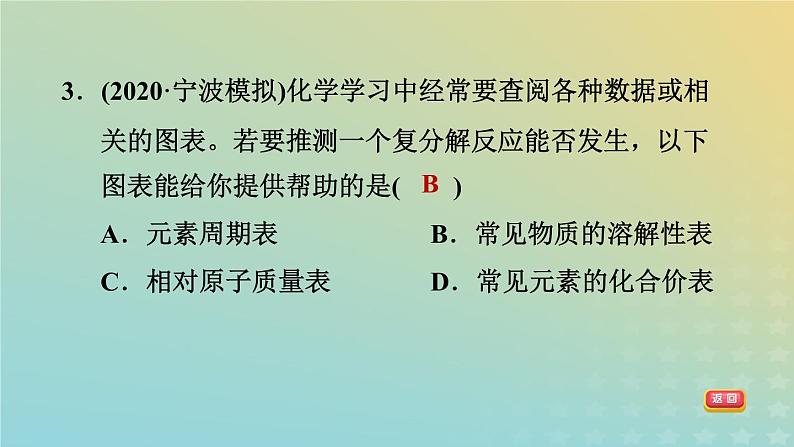 华东师大版九年级科学上册第3章金属与盐3常见的盐第2课时几种重要的碳酸盐及相关的反应习题课件05