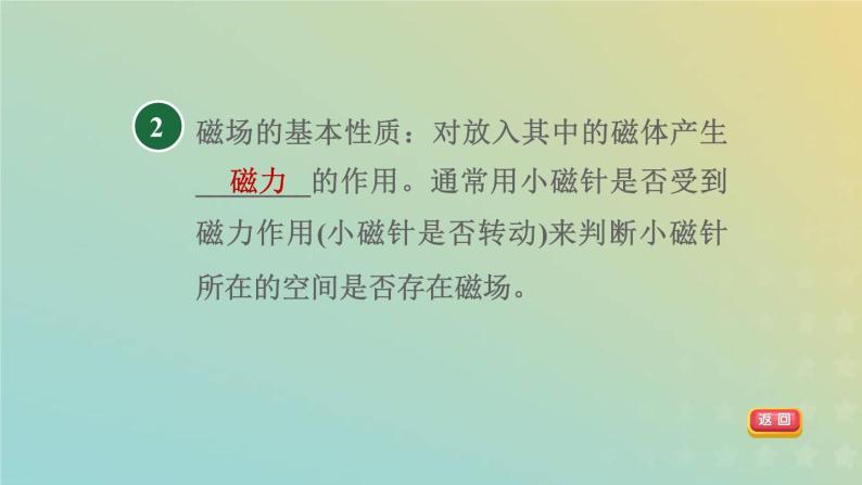 浙教版八年级科学下册第1章电与磁第1节指南针为什么能指方向第2课时磁场和磁感线习题课件04