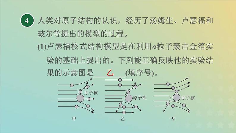 浙教版八年级科学下册第2章微粒的模型与符号第3节原子结构的模型第1课时原子习题课件07