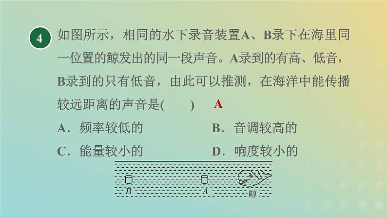 华东师大版八年级科学下册第1章声2声音的特性习题课件07