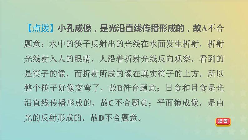 华东师大版八年级科学下册第2章光2光的折射习题课件第4页