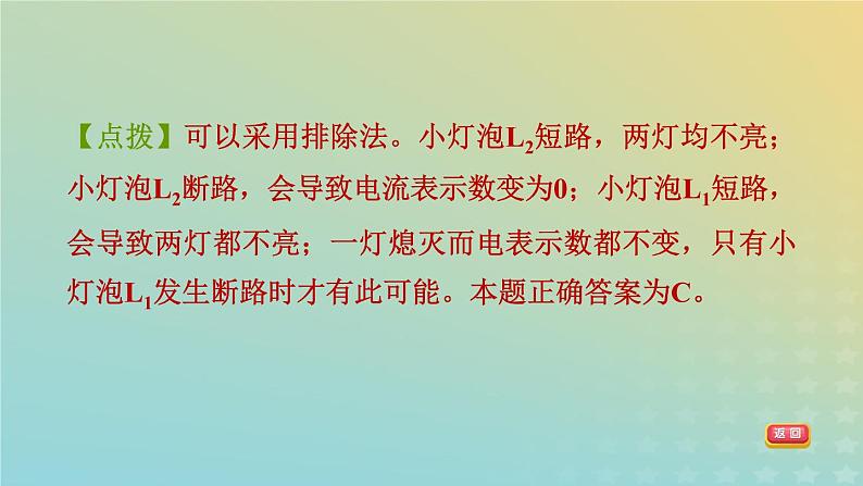 华东师大版九年级科学上册第6章电能专项训练二电路故障分析习题课件04