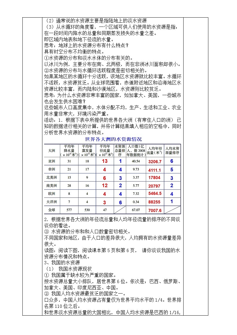 浙教版科学 八年级上册 1.1 地球上的水（第2课时） 课件+教案+练习02