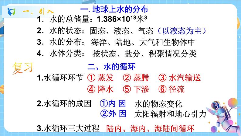 浙教版科学 八年级上册 1.1 地球上的水（第2课时） 课件+教案+练习02