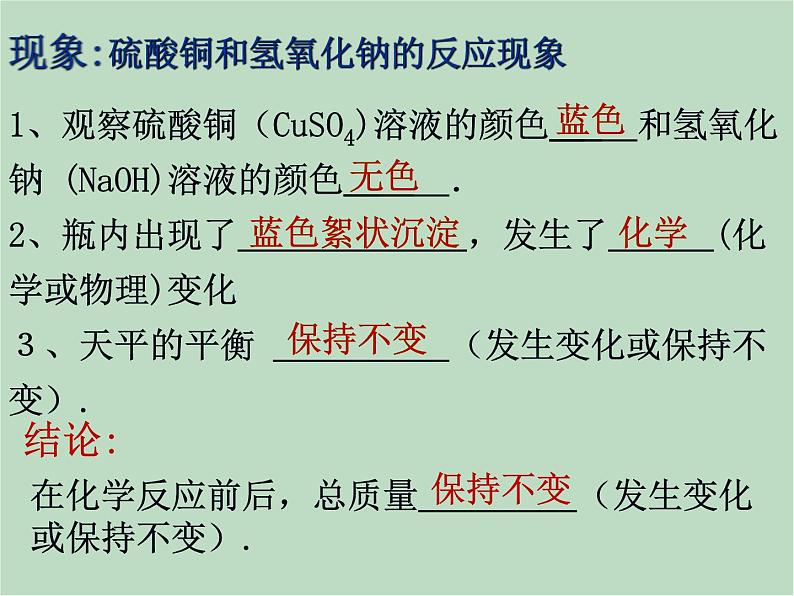 华师大9上科学1.1 化学方程式  课件05