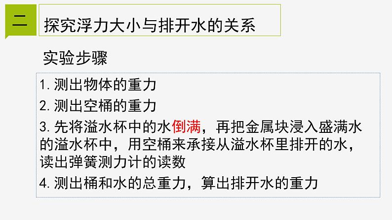 1.3  水的浮力 ② 课件—浙教版八年级科学上册04