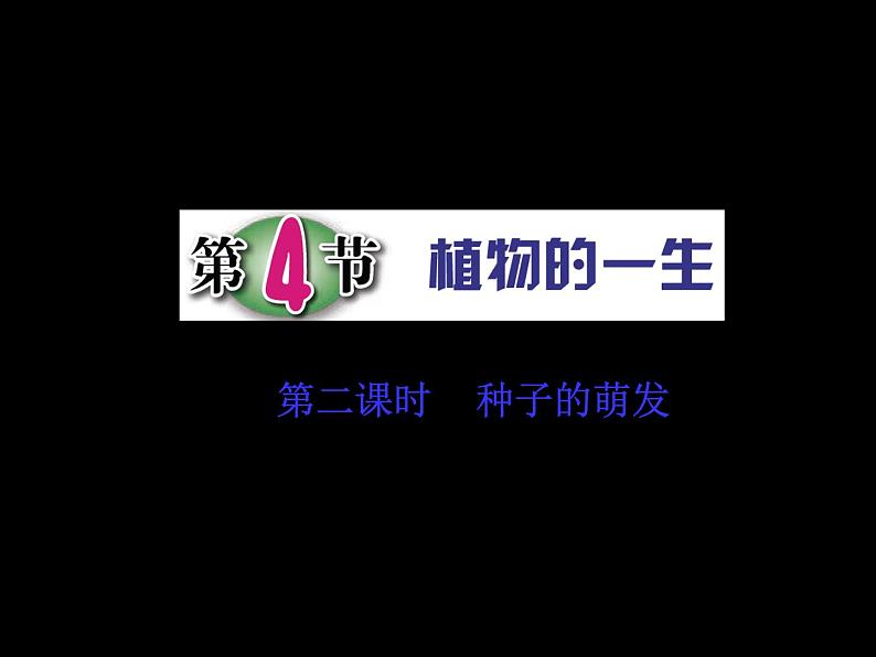 第4节 植物的一生（第2课时）第1页