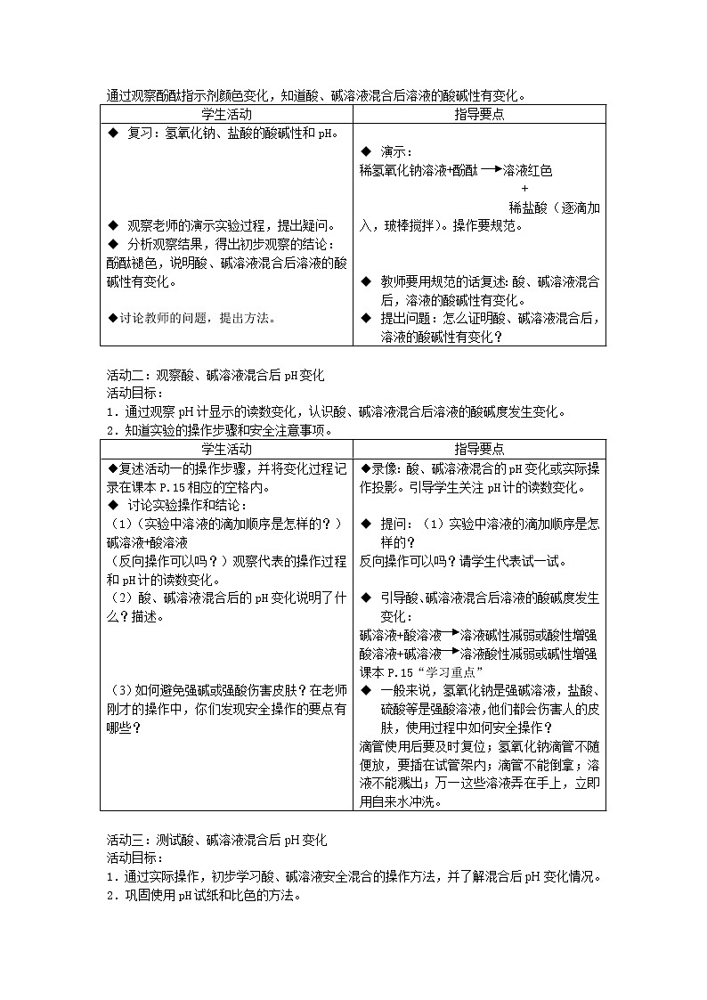 牛津上海版七上科学 第8章第4课时 酸、碱溶液在日常生活中的运用 教案02