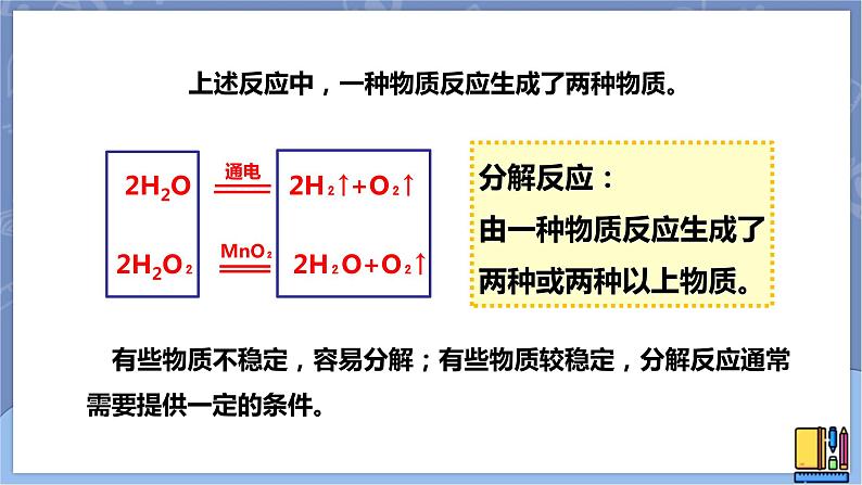 华东师大版九上科学 第一章第二节《化合反应和分解反应》第二课时 课件PPT05