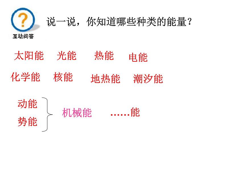 华师大版九上科学 5.4机械能 课件02