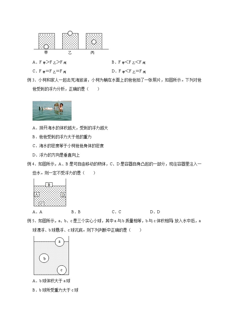 1.3 水的浮力（原卷版）第3页