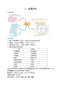 初中科学浙教版九年级上册第1节 金属材料课后作业题