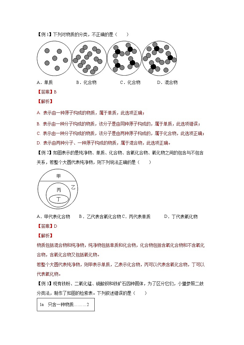 2.4物质的分类（讲义）-2022-2023学年九年级上册科学讲练课堂（浙教版）02