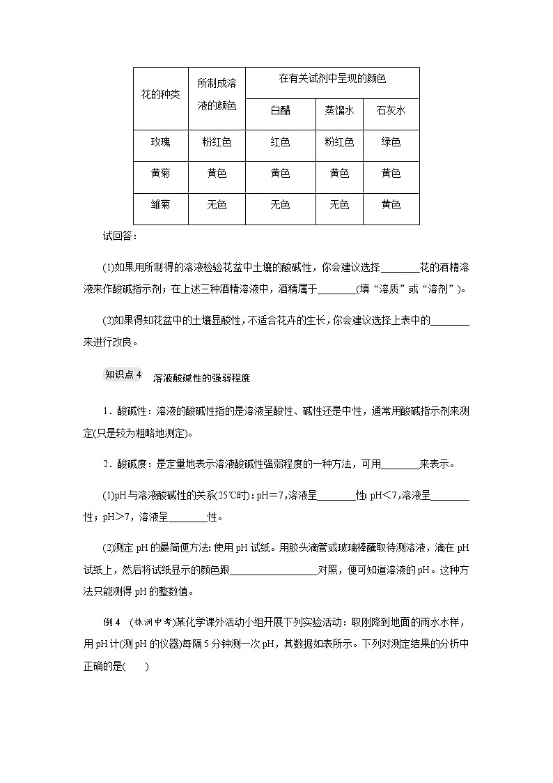 浙教版九年级科学上册章节复习 第一章第2节　物质的酸碱性03
